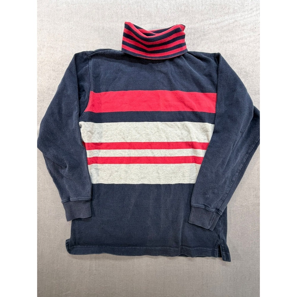 Vintage All Week Long Women Turtleneck Sweater Size Small Blue Red‎